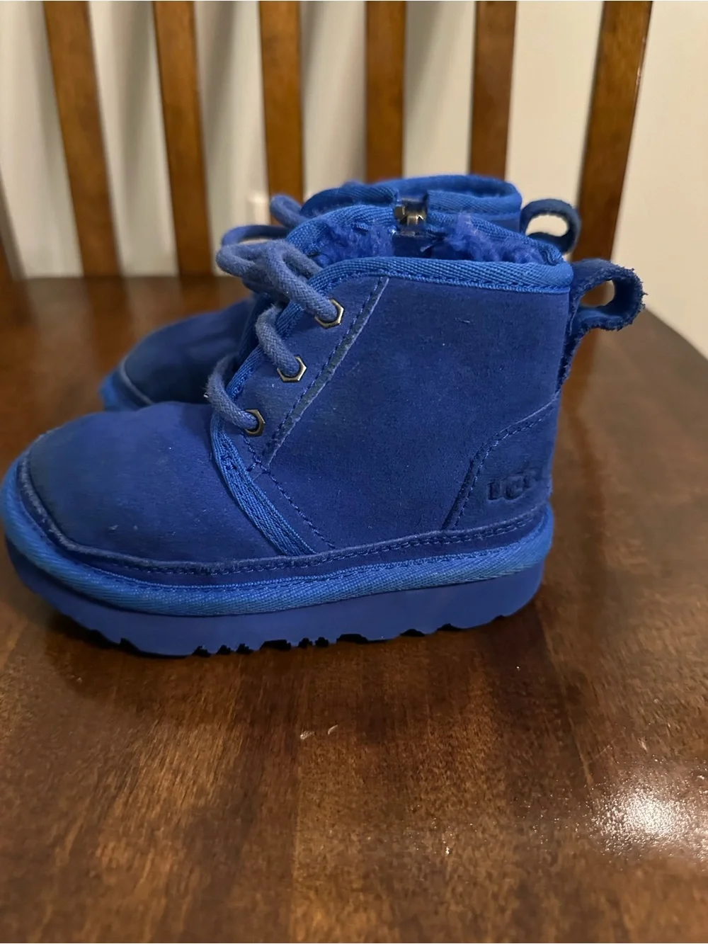 UGG TODDLER NEUMEL II ROYAL BLUE CHUKKA BOOTS size 7